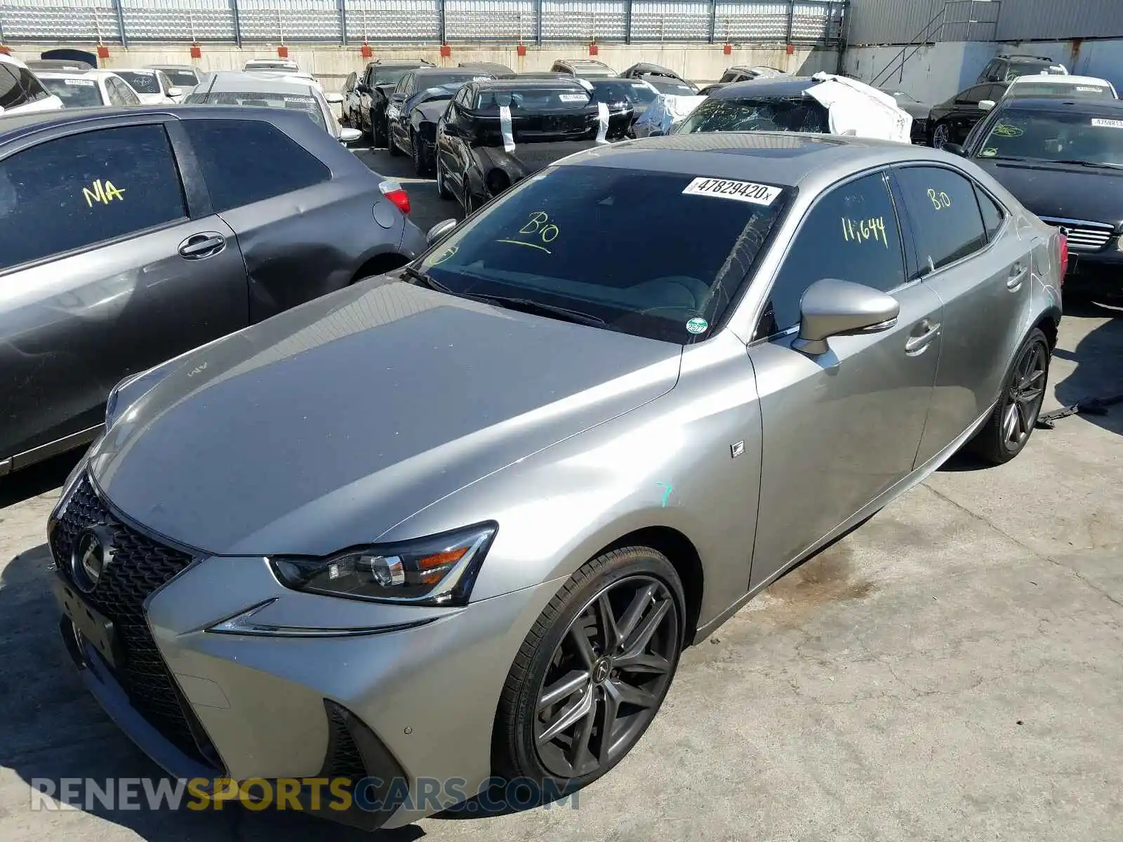 2 Photograph of a damaged car JTHBA1D23K5094192 LEXUS IS 2019