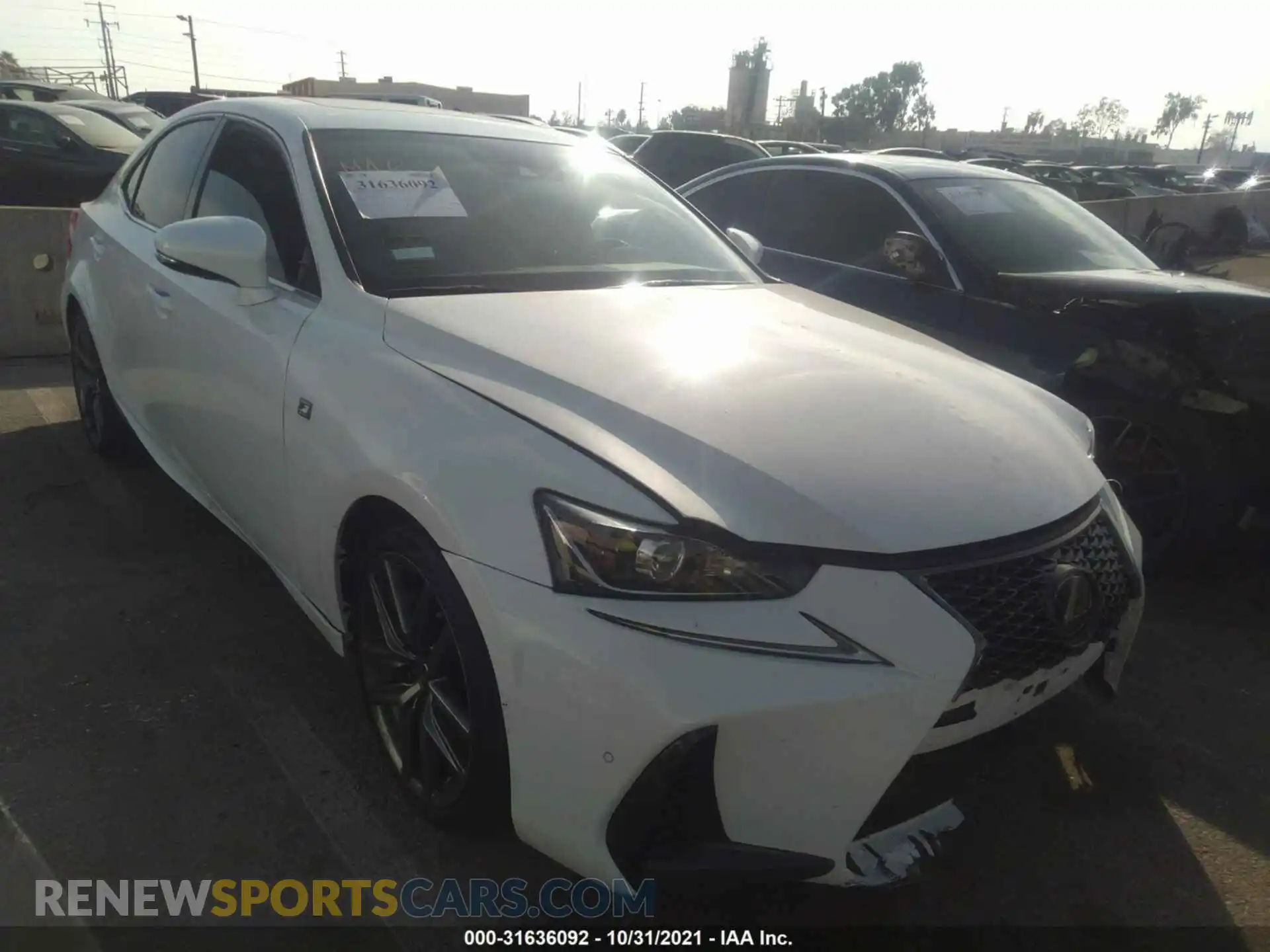 1 Photograph of a damaged car JTHBA1D23K5096055 LEXUS IS 2019