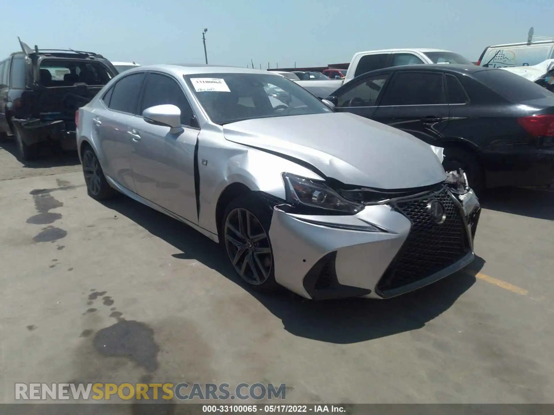 1 Photograph of a damaged car JTHBA1D24K5092399 LEXUS IS 2019