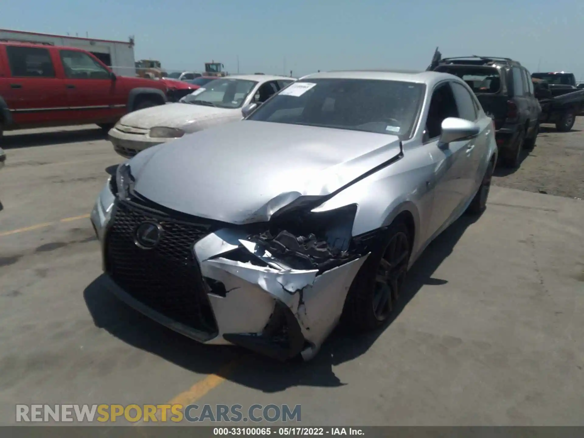 2 Photograph of a damaged car JTHBA1D24K5092399 LEXUS IS 2019