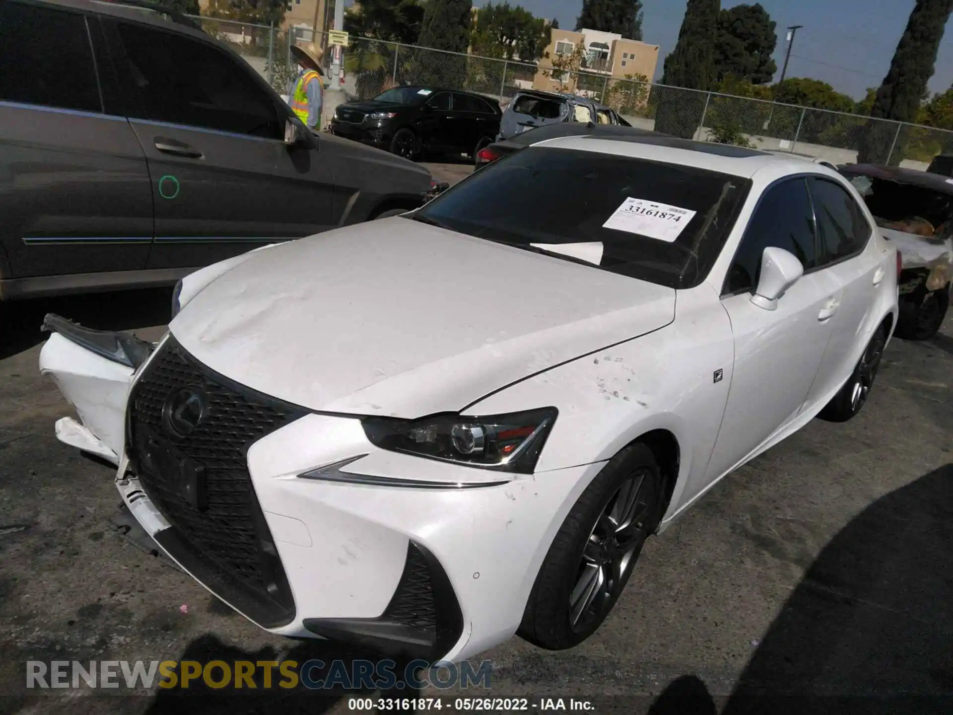 2 Photograph of a damaged car JTHBA1D24K5093424 LEXUS IS 2019