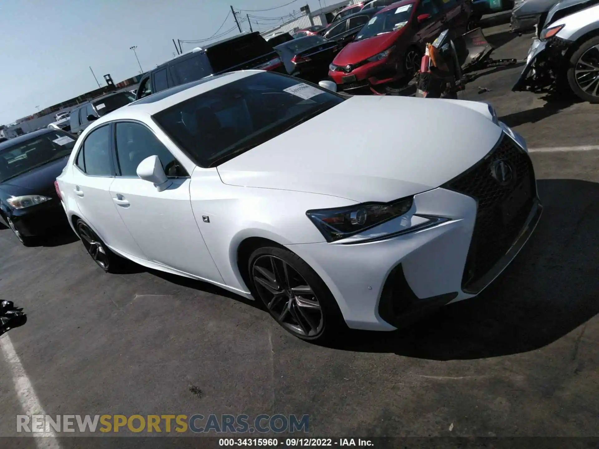 1 Photograph of a damaged car JTHBA1D24K5100386 LEXUS IS 2019