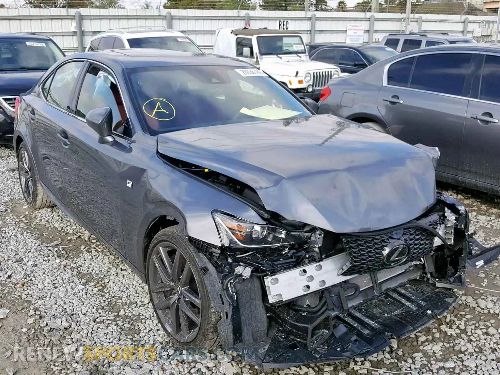 1 Photograph of a damaged car JTHBA1D25K5087017 LEXUS IS 2019