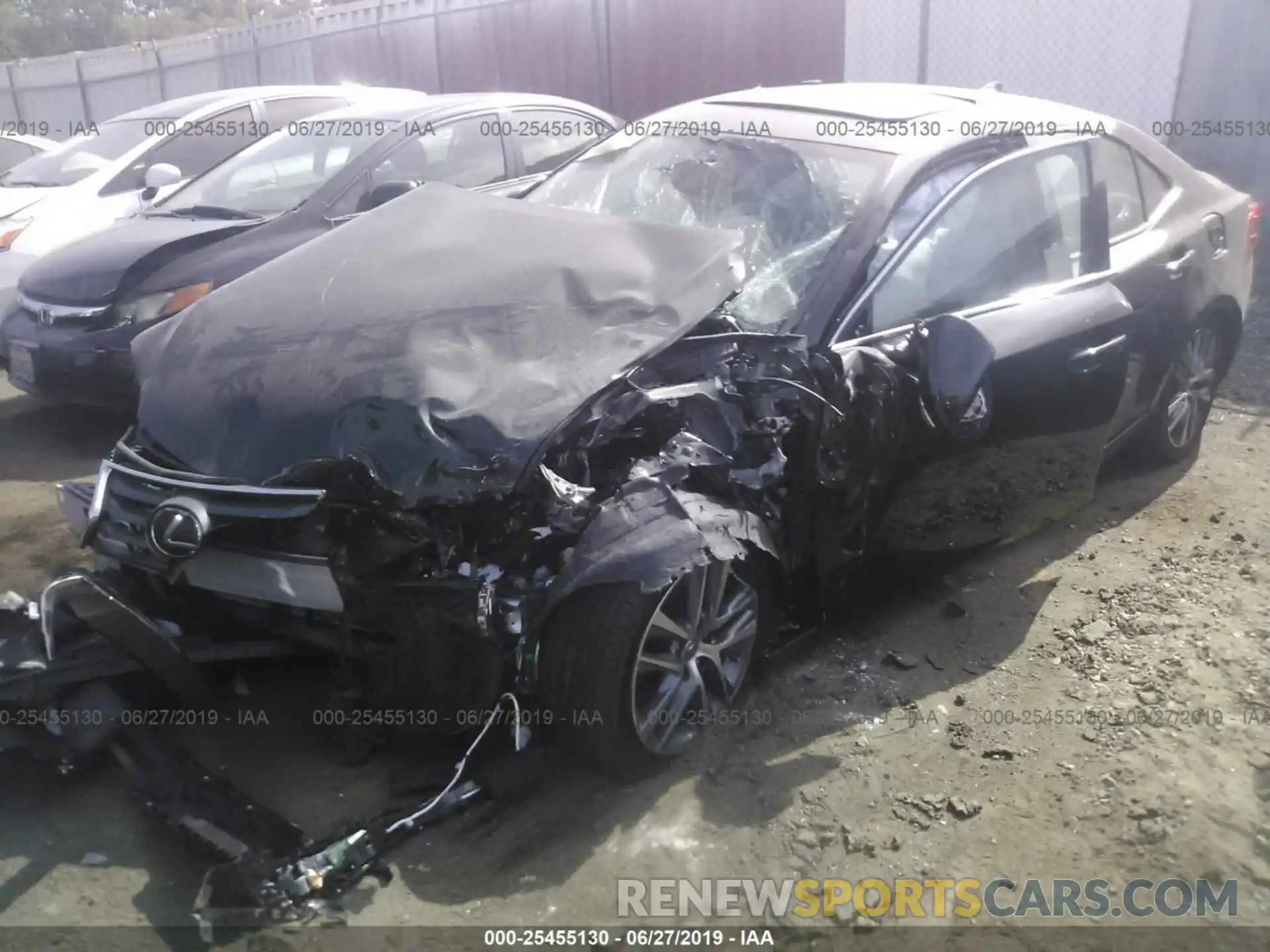 2 Photograph of a damaged car JTHBA1D25K5096560 LEXUS IS 2019