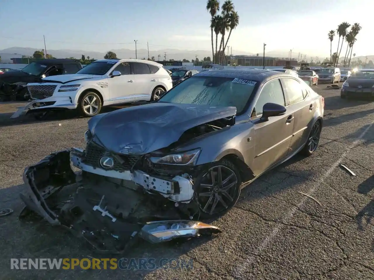 2 Photograph of a damaged car JTHBA1D25K5099846 LEXUS IS 2019