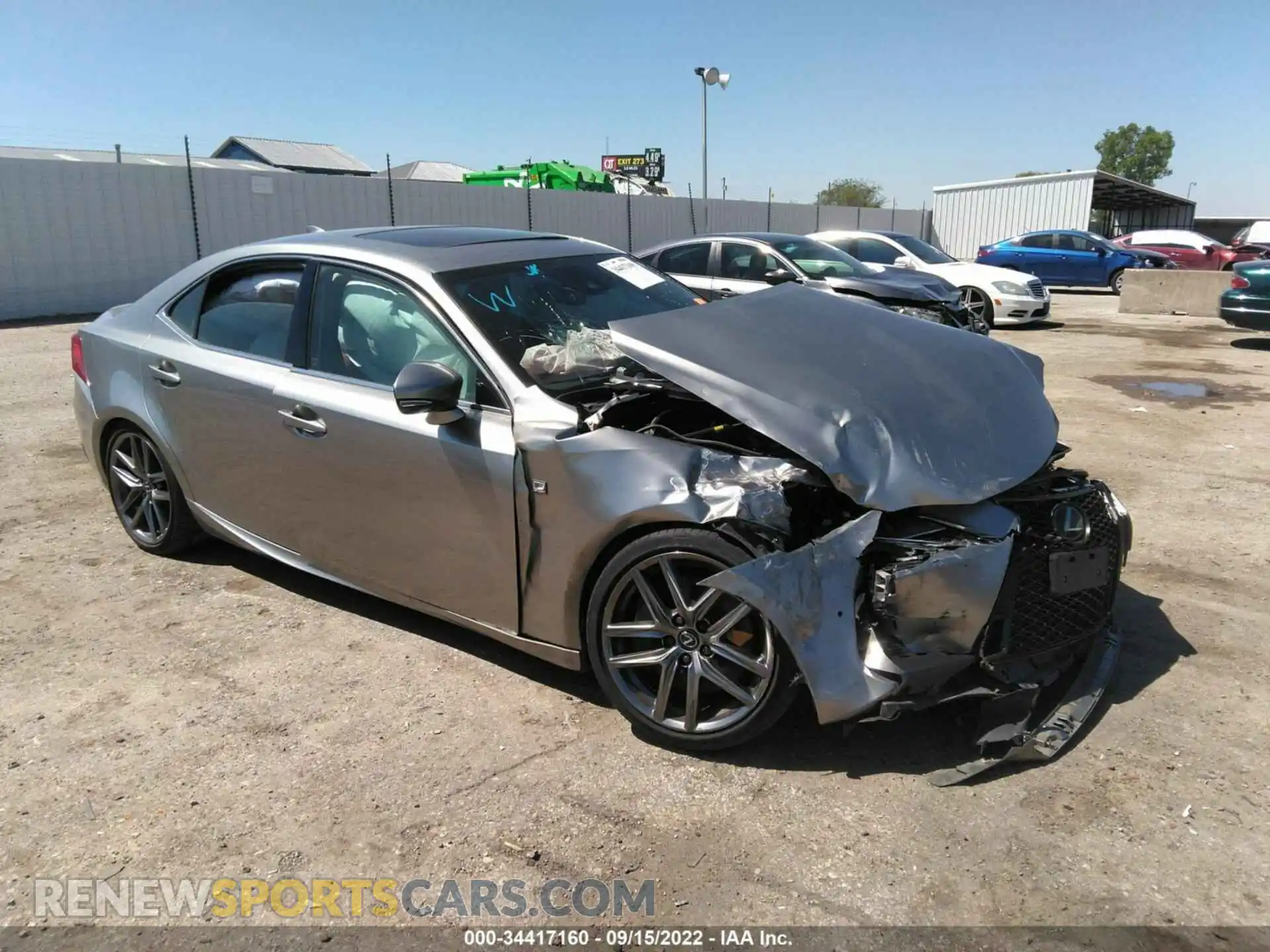 1 Photograph of a damaged car JTHBA1D25K5100896 LEXUS IS 2019