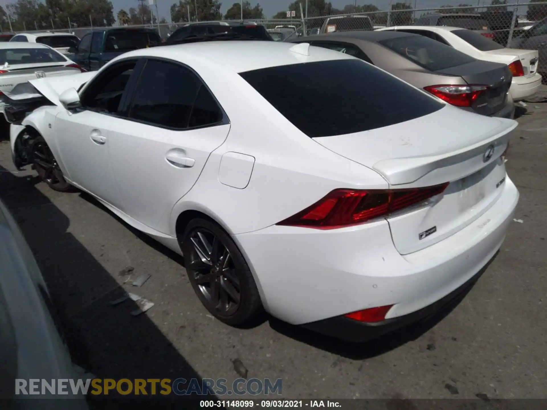 3 Photograph of a damaged car JTHBA1D26K5086393 LEXUS IS 2019