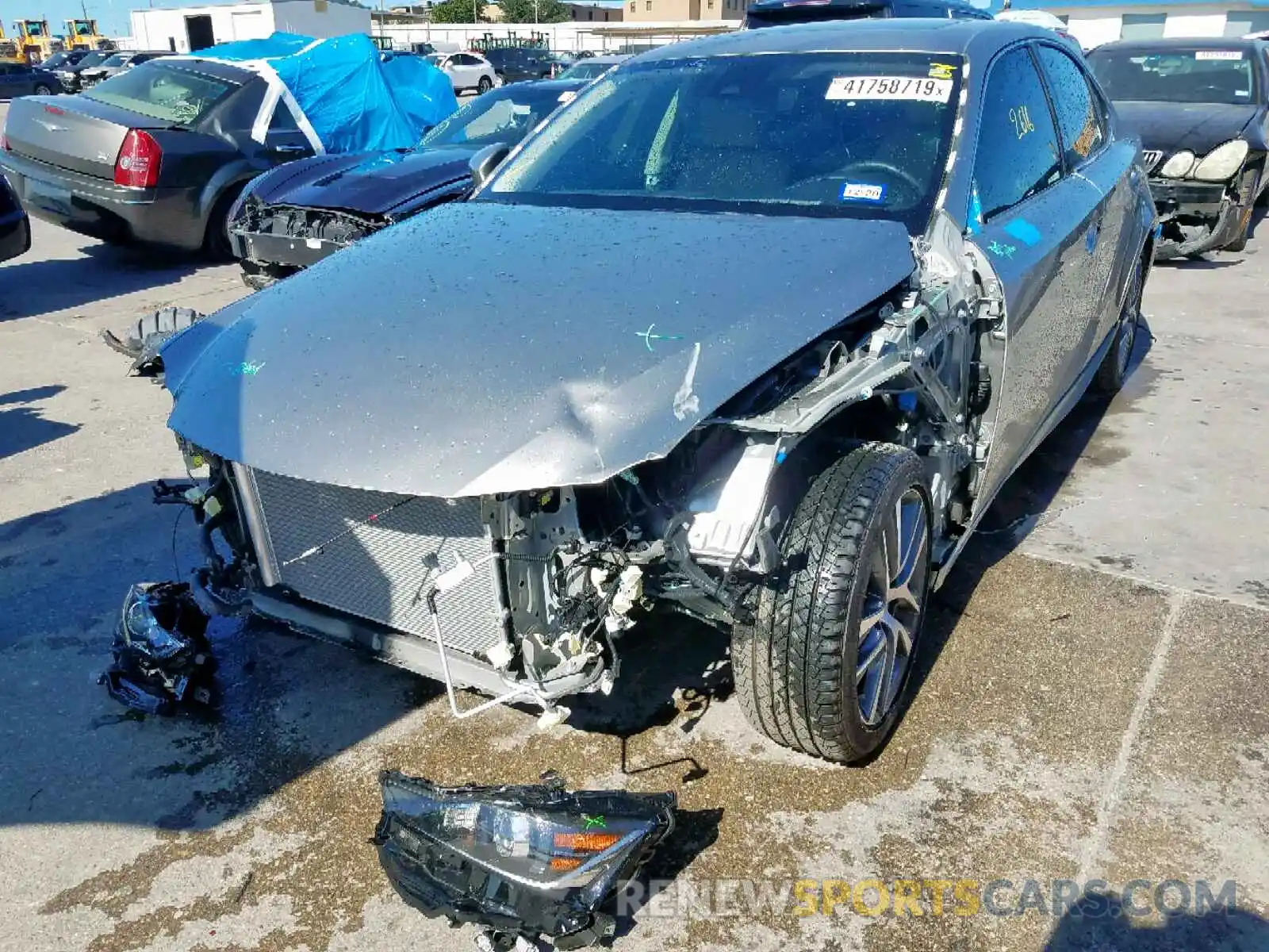 2 Photograph of a damaged car JTHBA1D26K5088063 LEXUS IS 2019