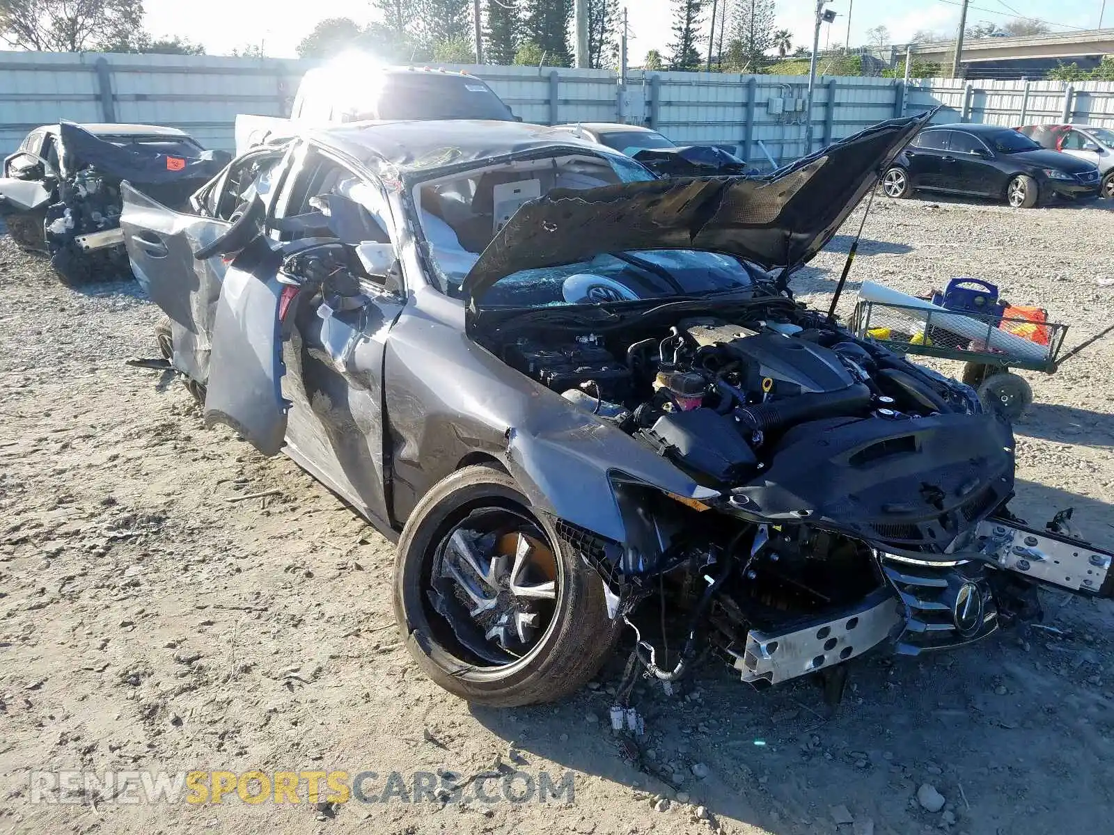 1 Photograph of a damaged car JTHBA1D26K5091707 LEXUS IS 2019