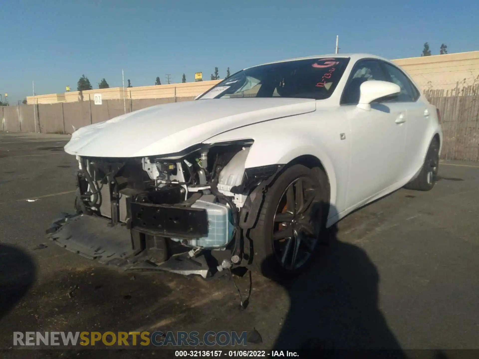 2 Photograph of a damaged car JTHBA1D26K5100194 LEXUS IS 2019