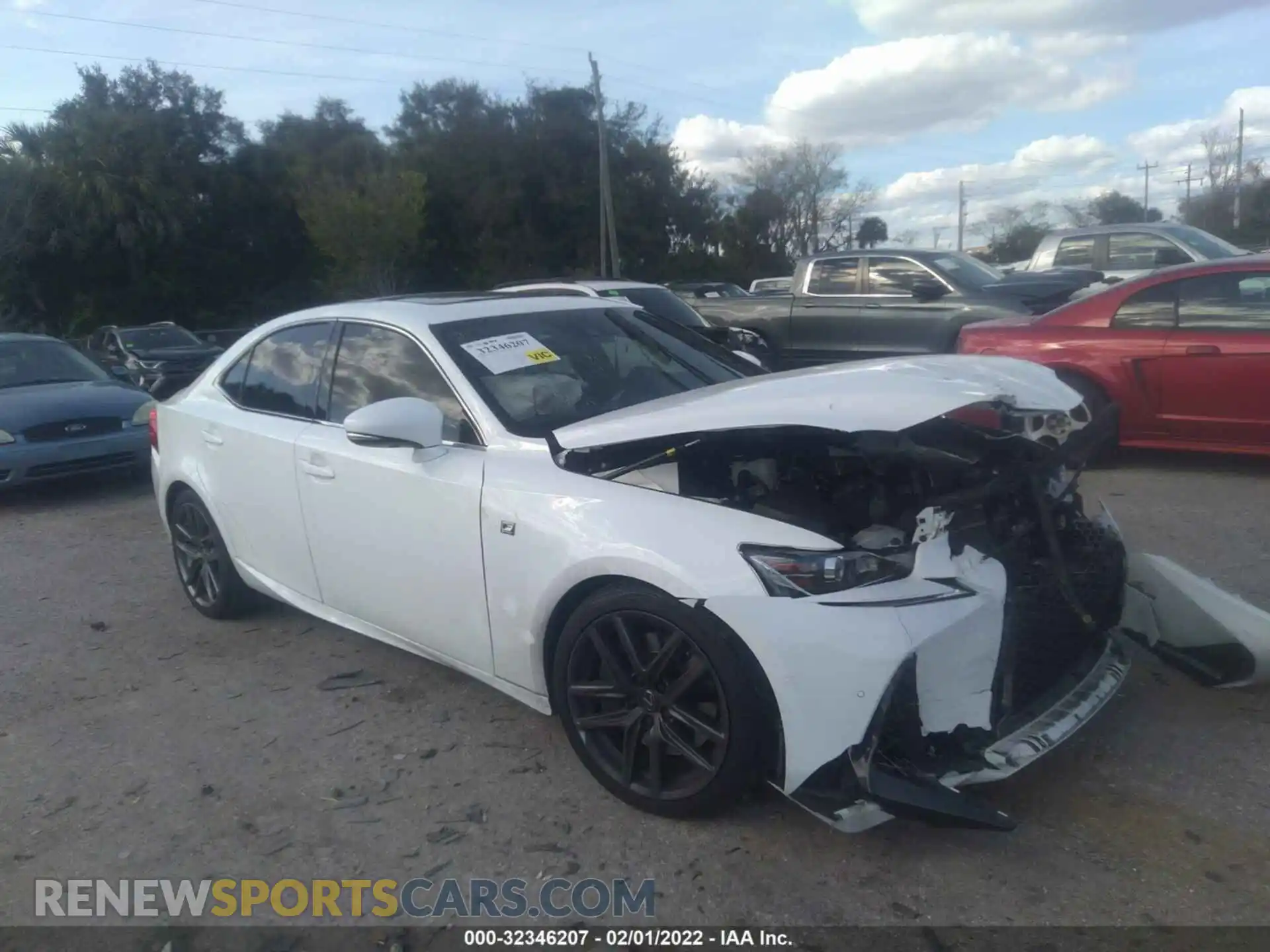 1 Photograph of a damaged car JTHBA1D27K5087245 LEXUS IS 2019