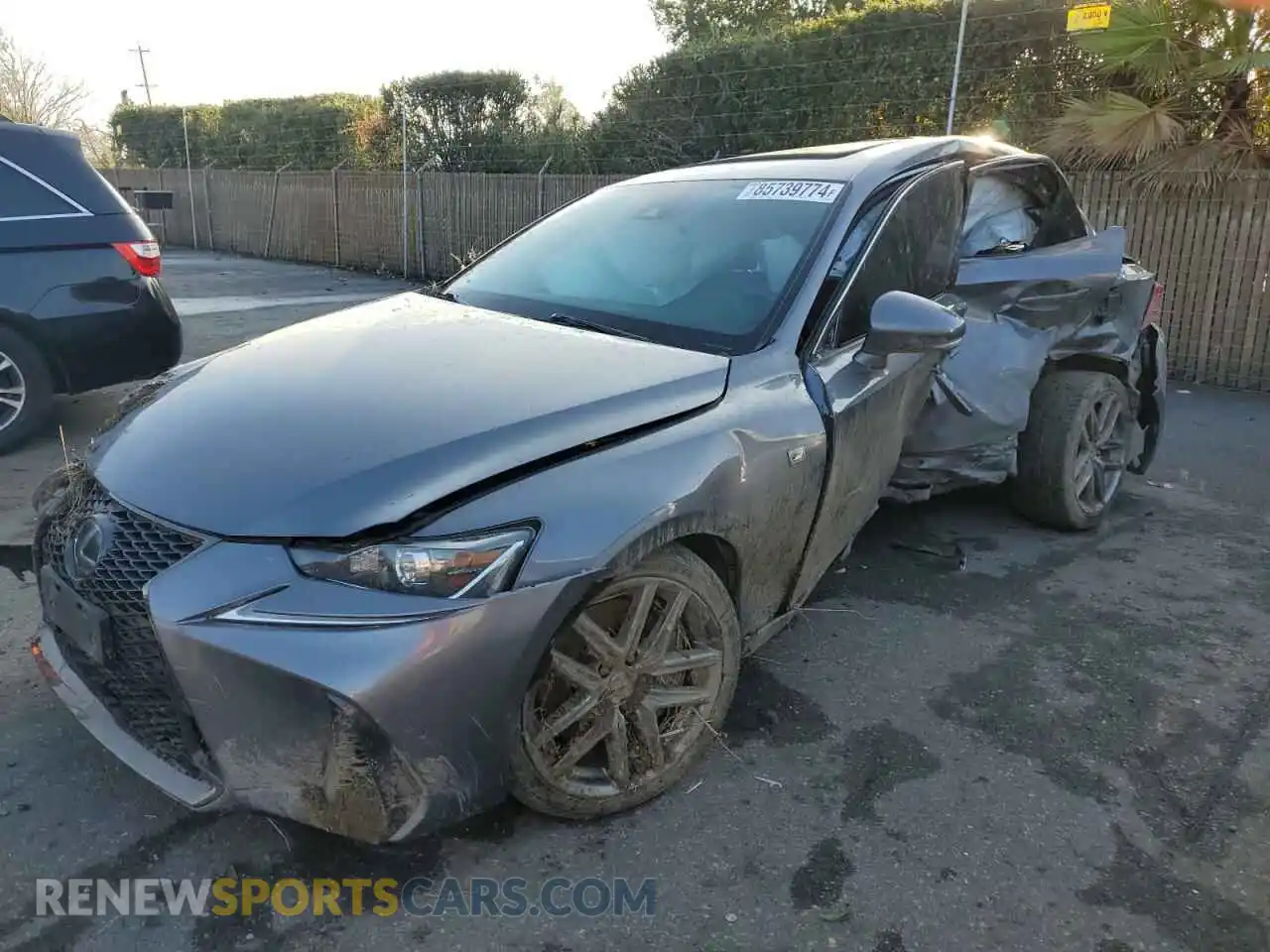 1 Photograph of a damaged car JTHBA1D27K5090923 LEXUS IS 2019