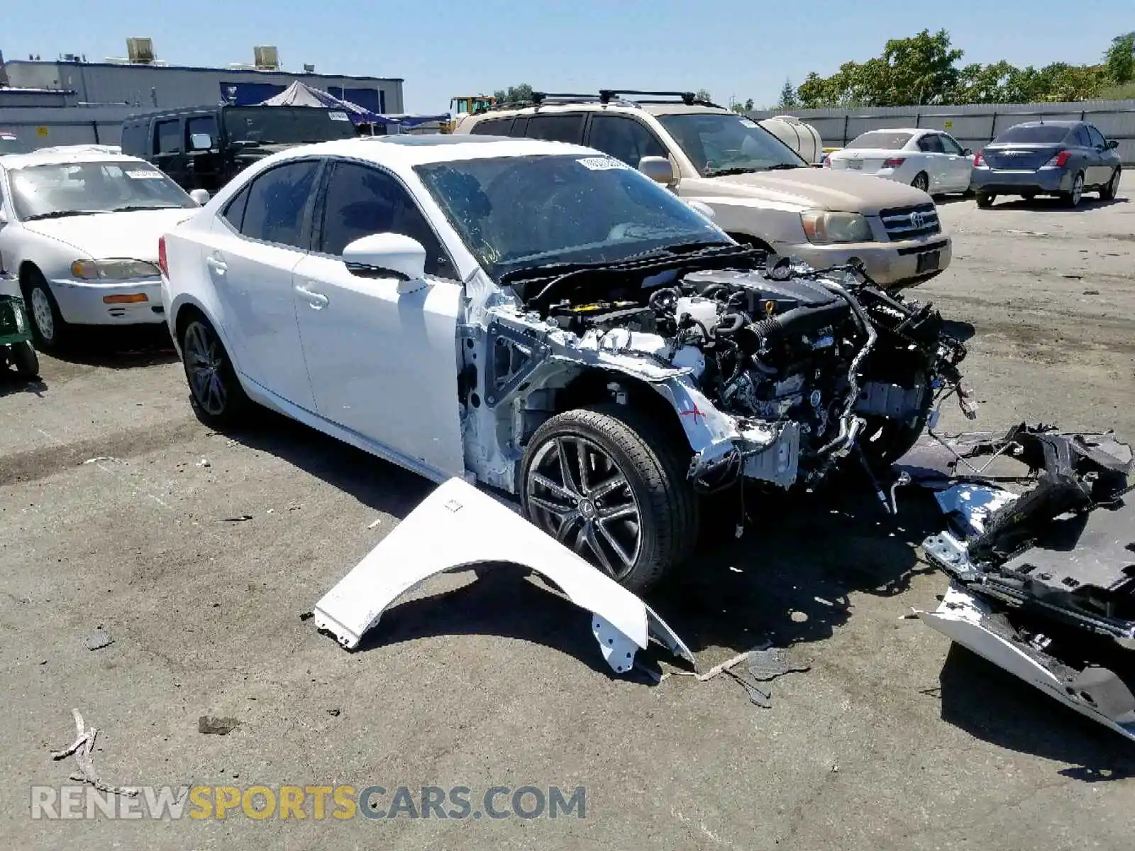 1 Photograph of a damaged car JTHBA1D28K5098528 LEXUS IS 2019