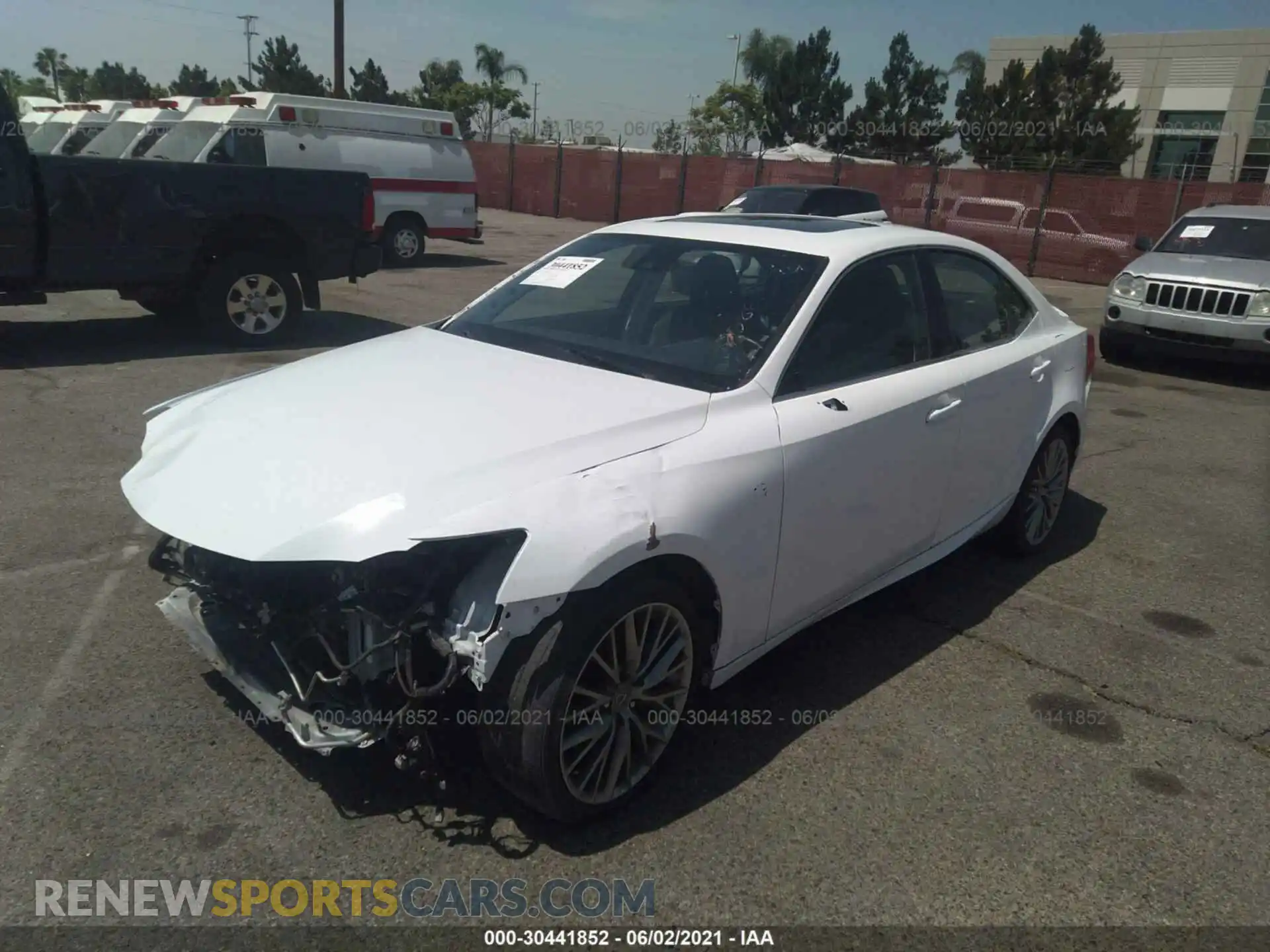 2 Photograph of a damaged car JTHBA1D29K5085867 LEXUS IS 2019