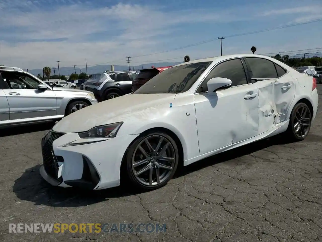 1 Photograph of a damaged car JTHBA1D29K5087862 LEXUS IS 2019