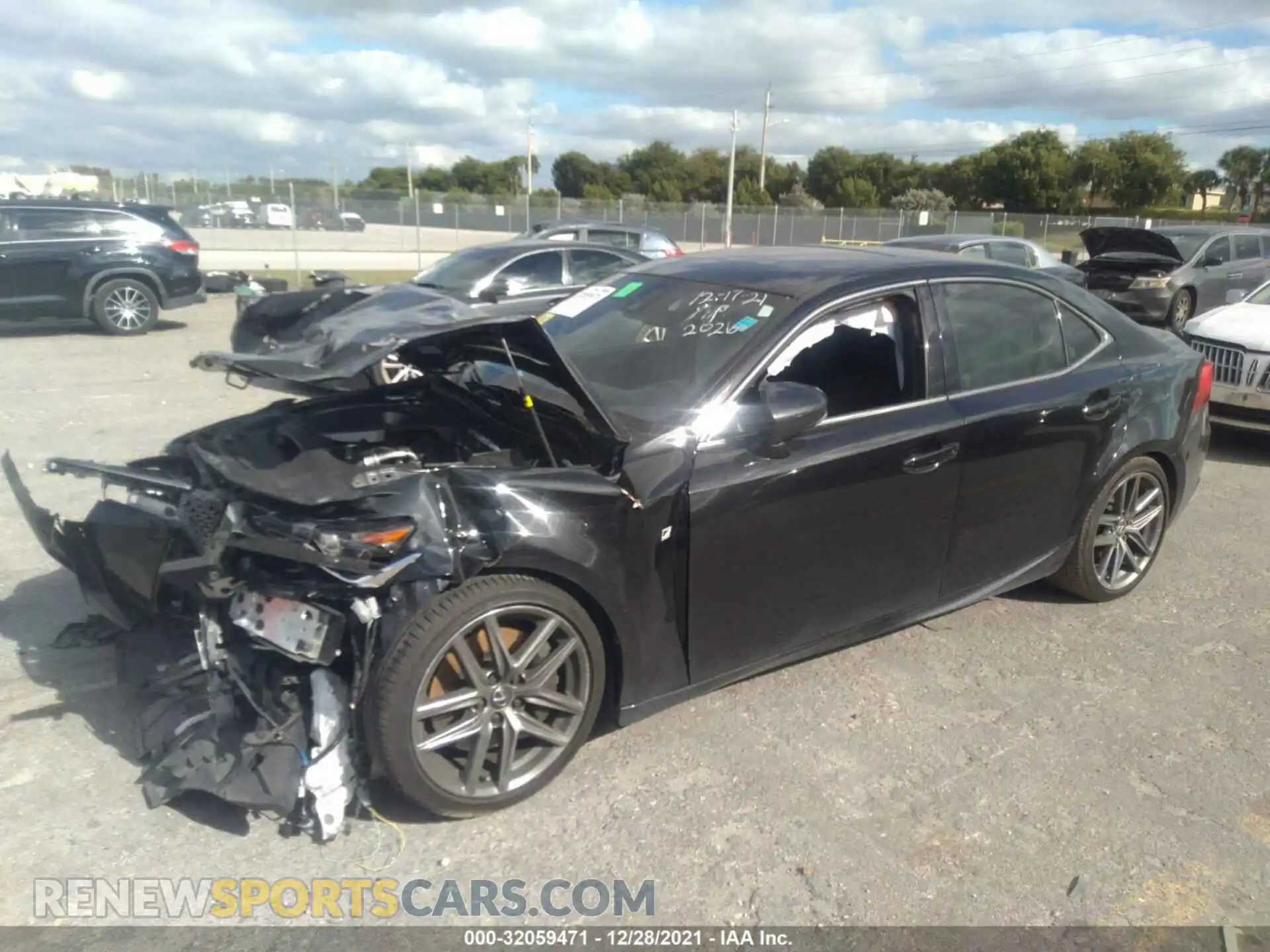 2 Photograph of a damaged car JTHBA1D29K5092026 LEXUS IS 2019