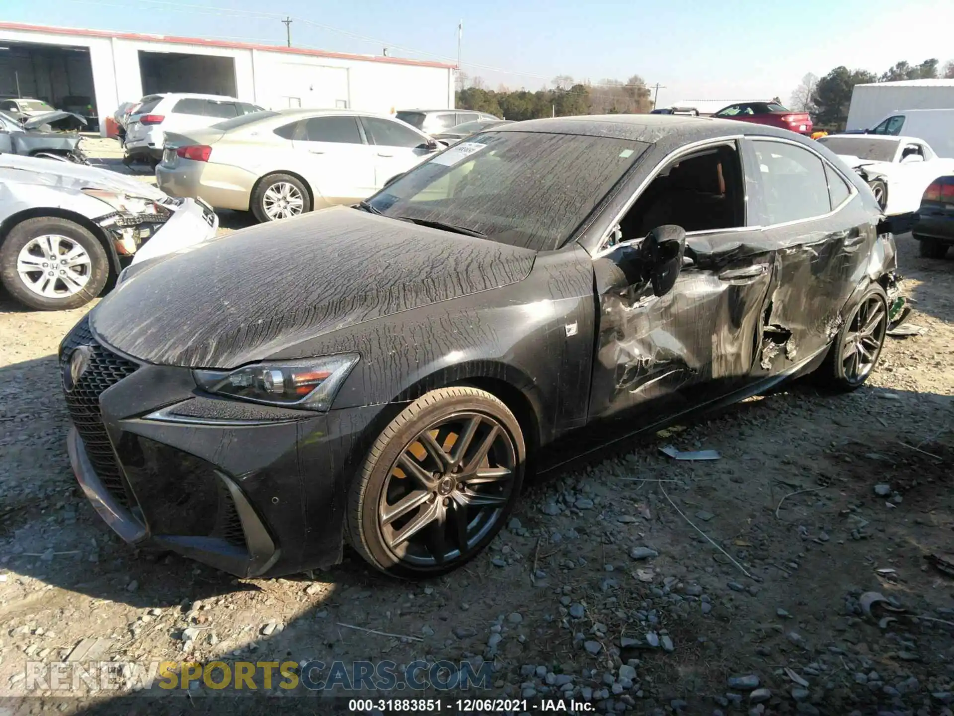 2 Photograph of a damaged car JTHBA1D29K5100349 LEXUS IS 2019