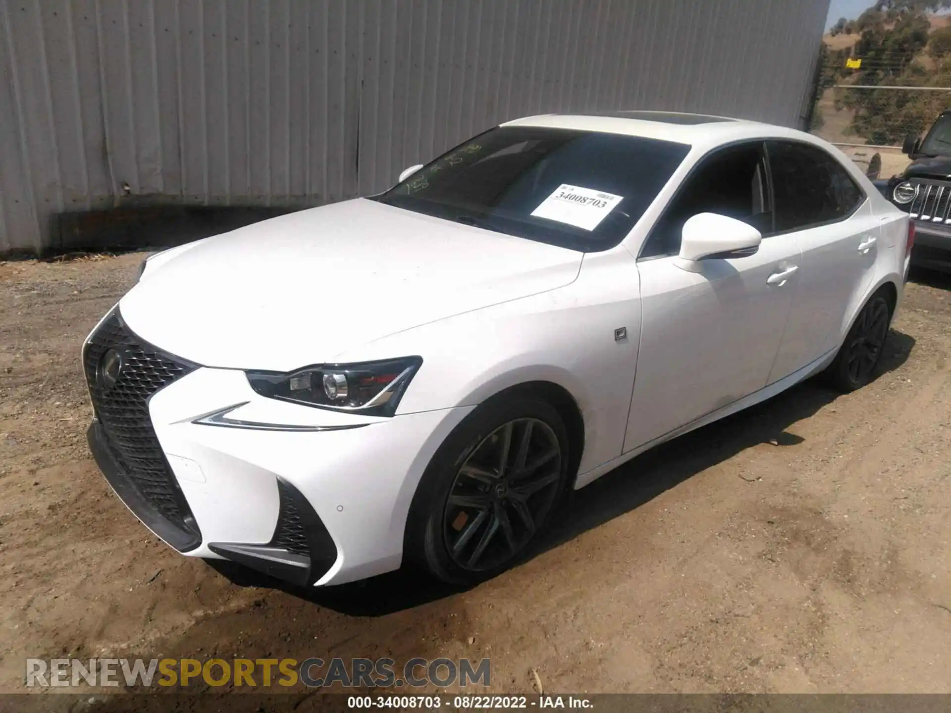 2 Photograph of a damaged car JTHBA1D2XK5087689 LEXUS IS 2019