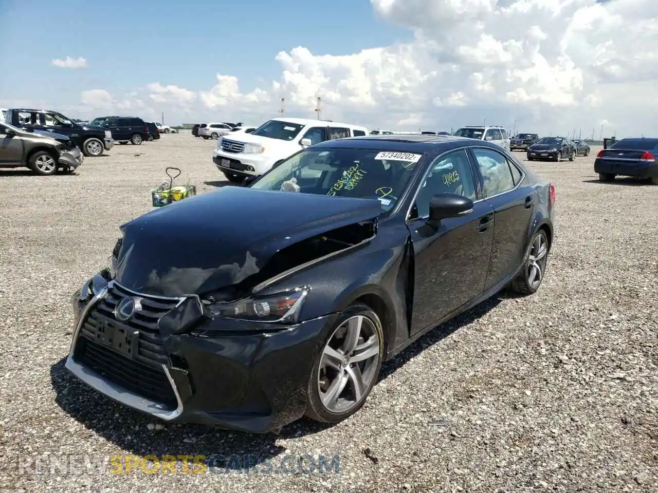 2 Photograph of a damaged car JTHBA1D2XK5089877 LEXUS IS 2019