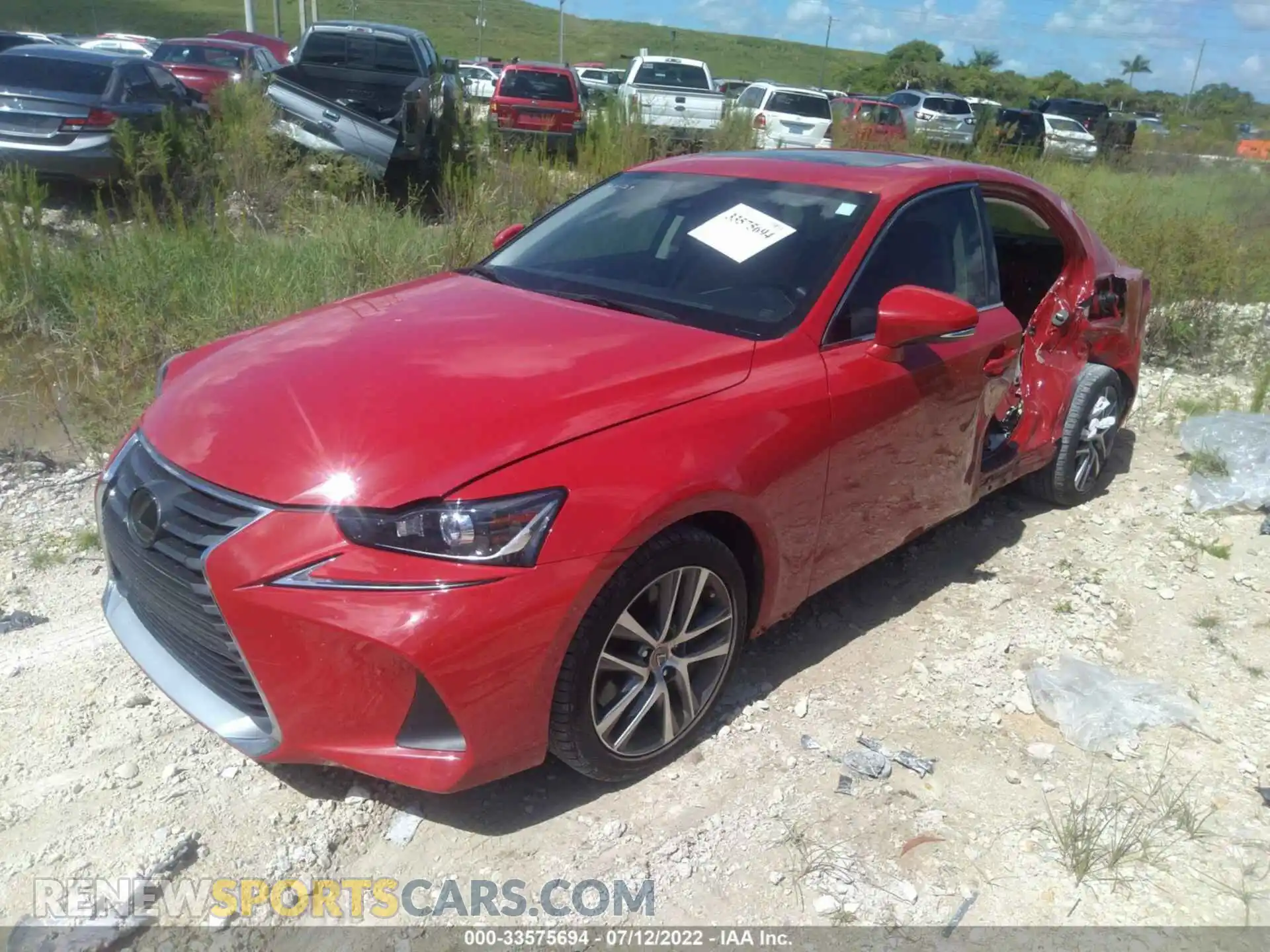 2 Photograph of a damaged car JTHBA1D2XK5093833 LEXUS IS 2019