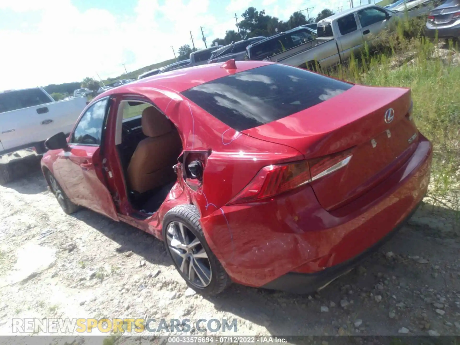 3 Photograph of a damaged car JTHBA1D2XK5093833 LEXUS IS 2019