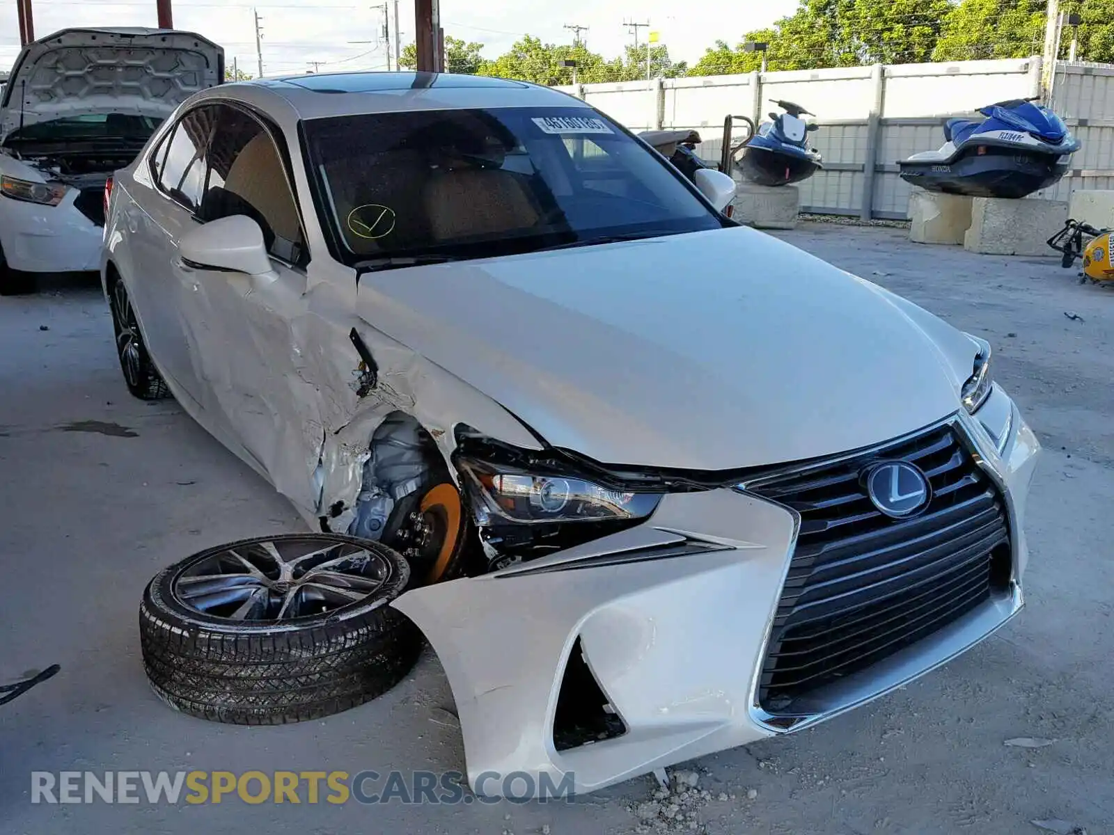 1 Photograph of a damaged car JTHBA1D2XK5098482 LEXUS IS 2019
