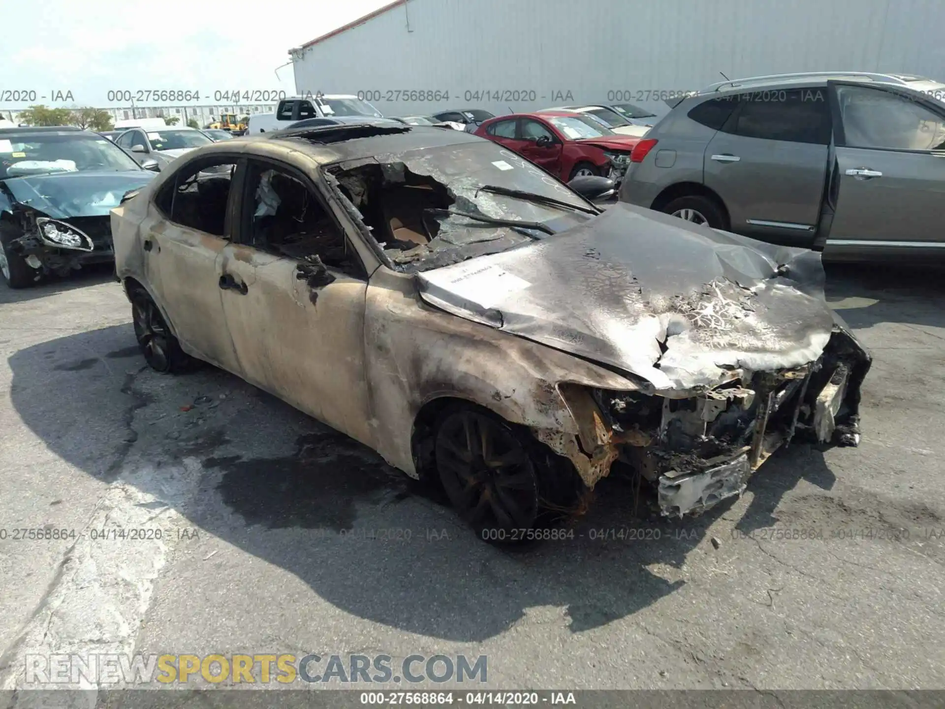 1 Photograph of a damaged car JTHBA1D2XK5100280 LEXUS IS 2019