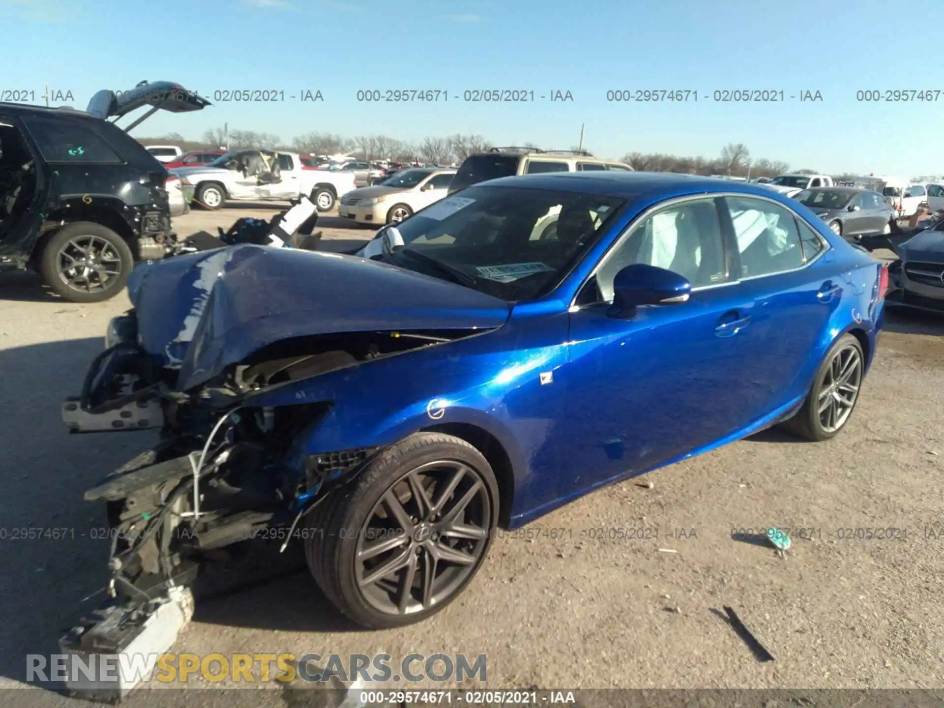 2 Photograph of a damaged car JTHBZ1D22K5033893 LEXUS IS 2019