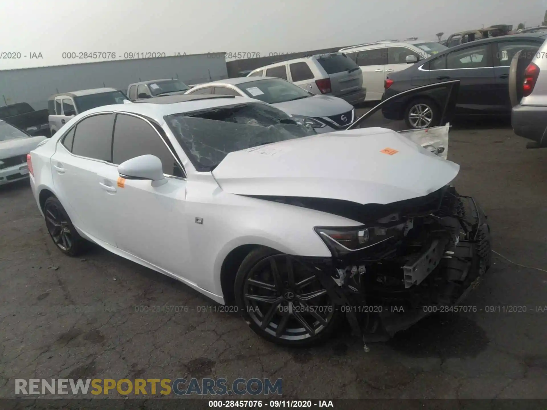 1 Photograph of a damaged car JTHBZ1D23K5034342 LEXUS IS 2019