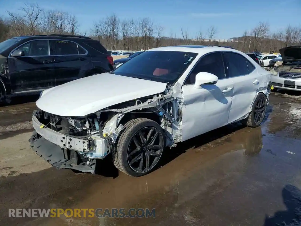 1 Photograph of a damaged car JTHC81D21K5038591 LEXUS IS 2019