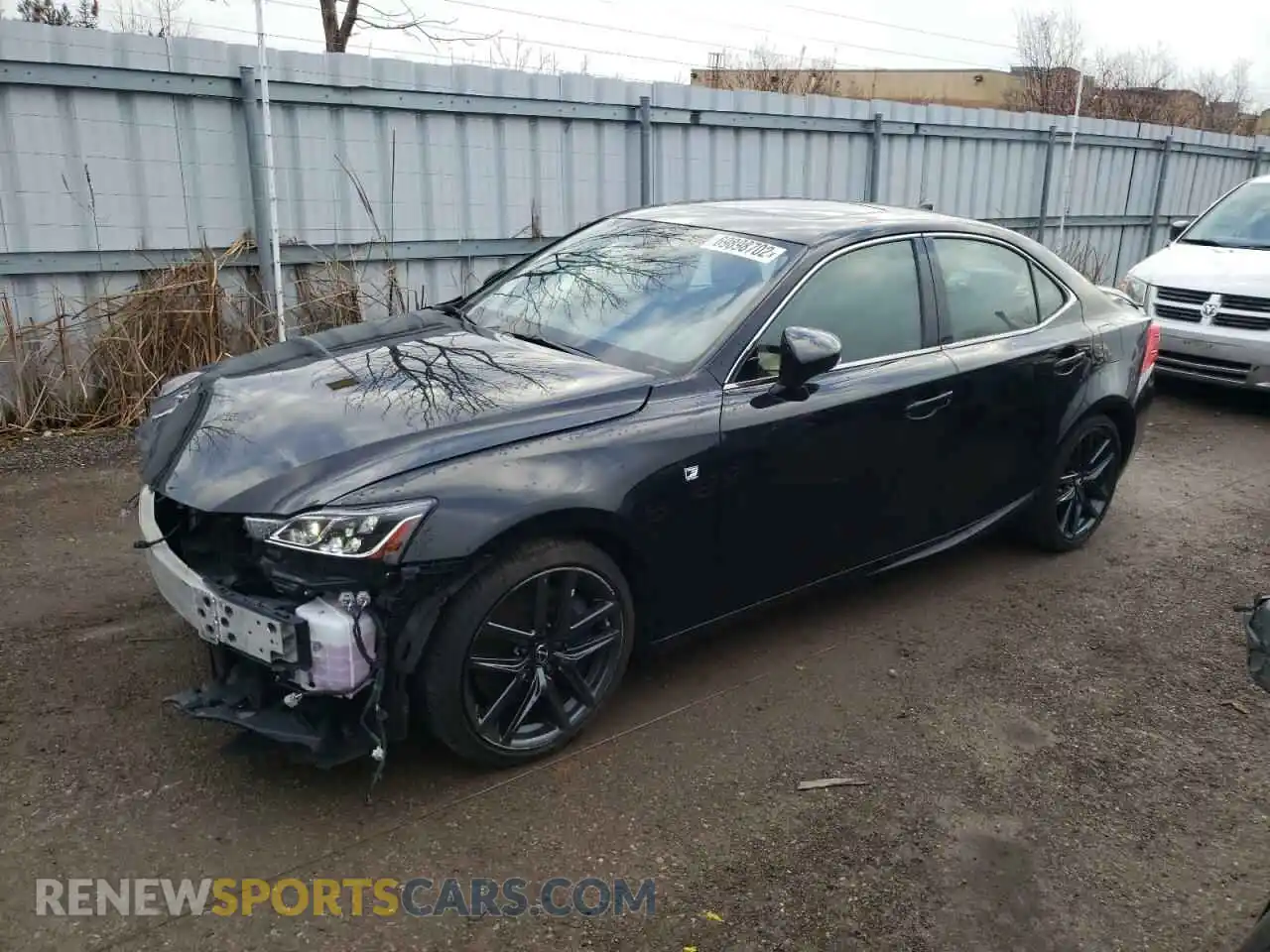 1 Photograph of a damaged car JTHC81D21K5038817 LEXUS IS 2019