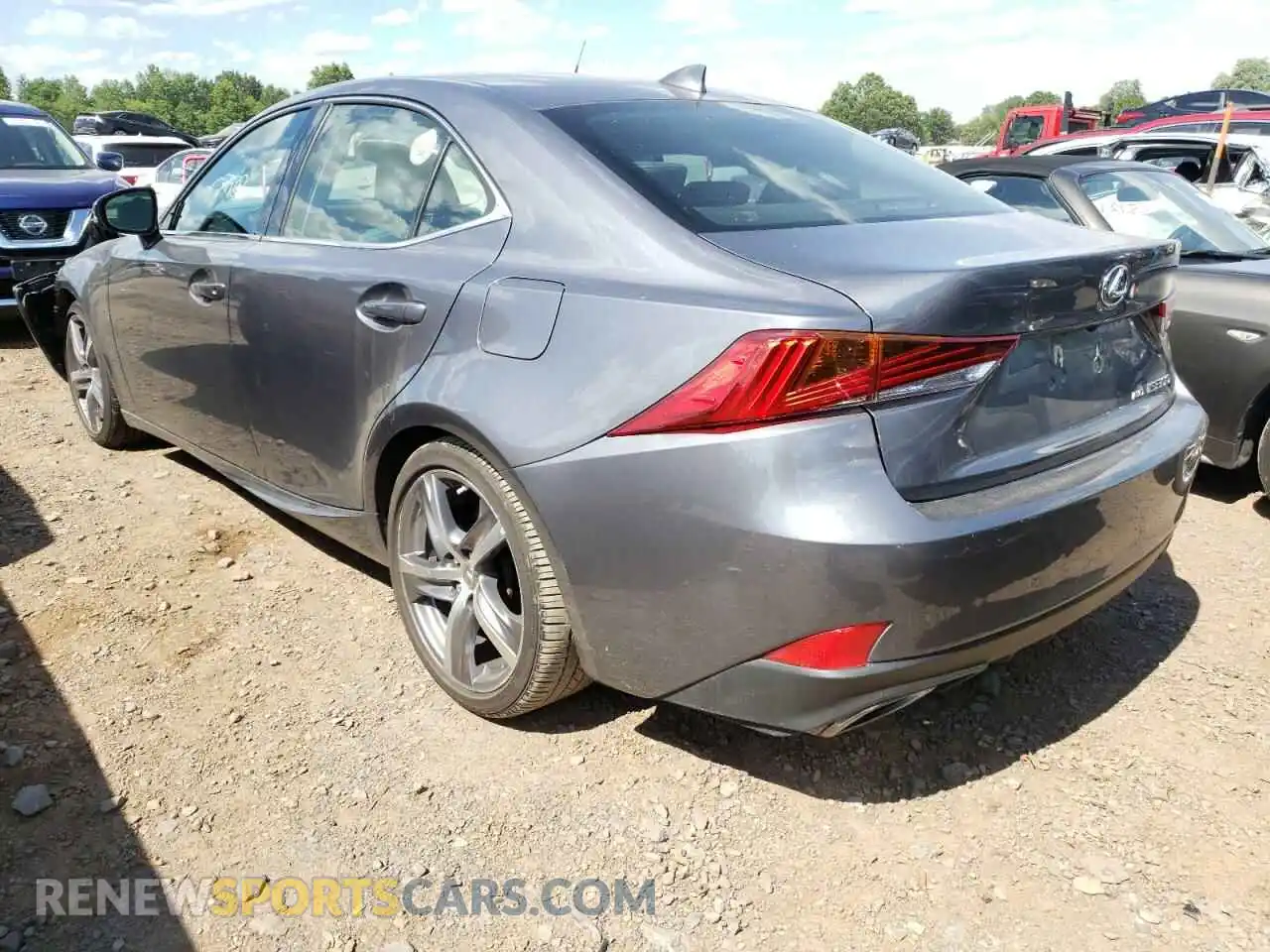3 fotografías del automóvil dañado JTHC81D23K5037152 LEXUS IS 2019