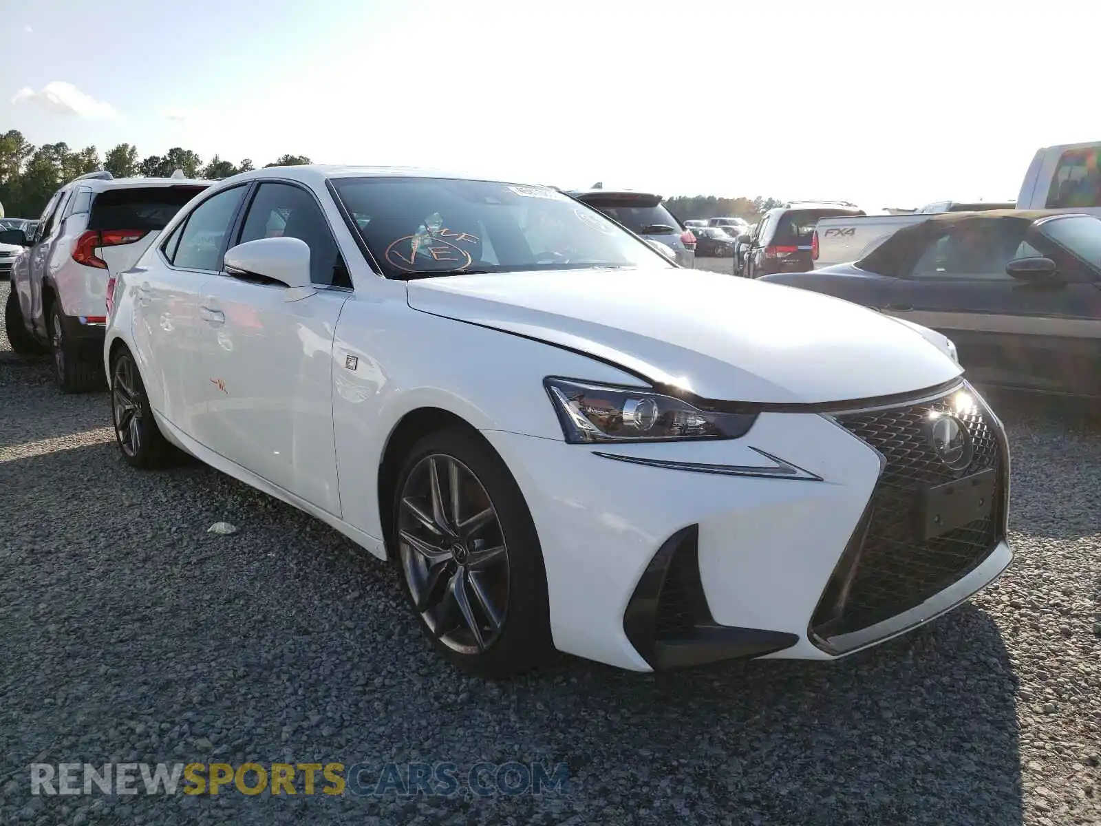 1 Photograph of a damaged car JTHC81D23K5037345 LEXUS IS 2019