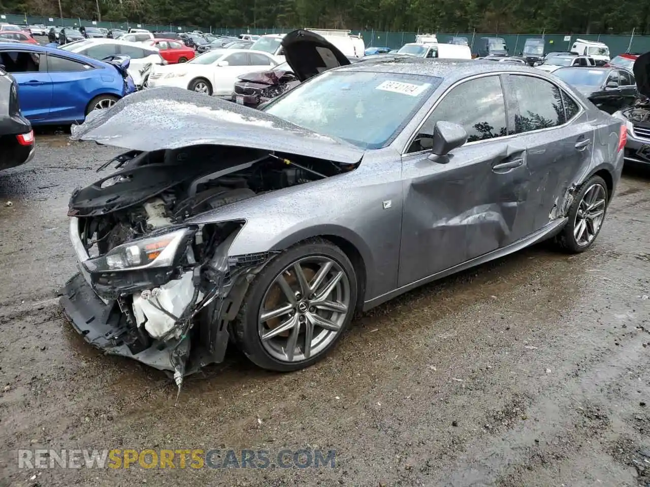 1 Photograph of a damaged car JTHC81D23K5039032 LEXUS IS 2019