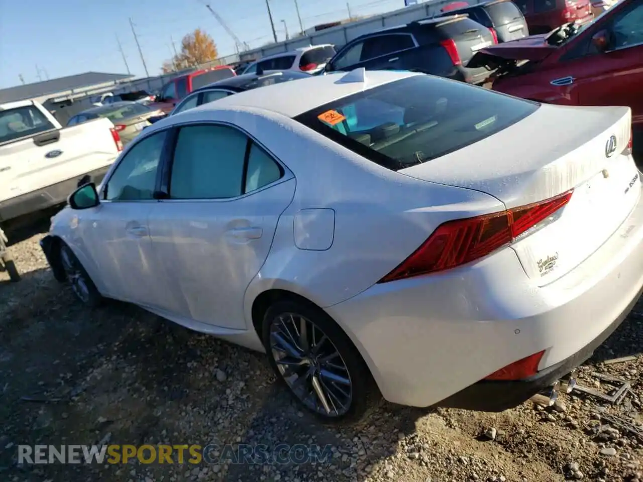 2 fotografías del automóvil dañado JTHC81D27K5035940 LEXUS IS 2019