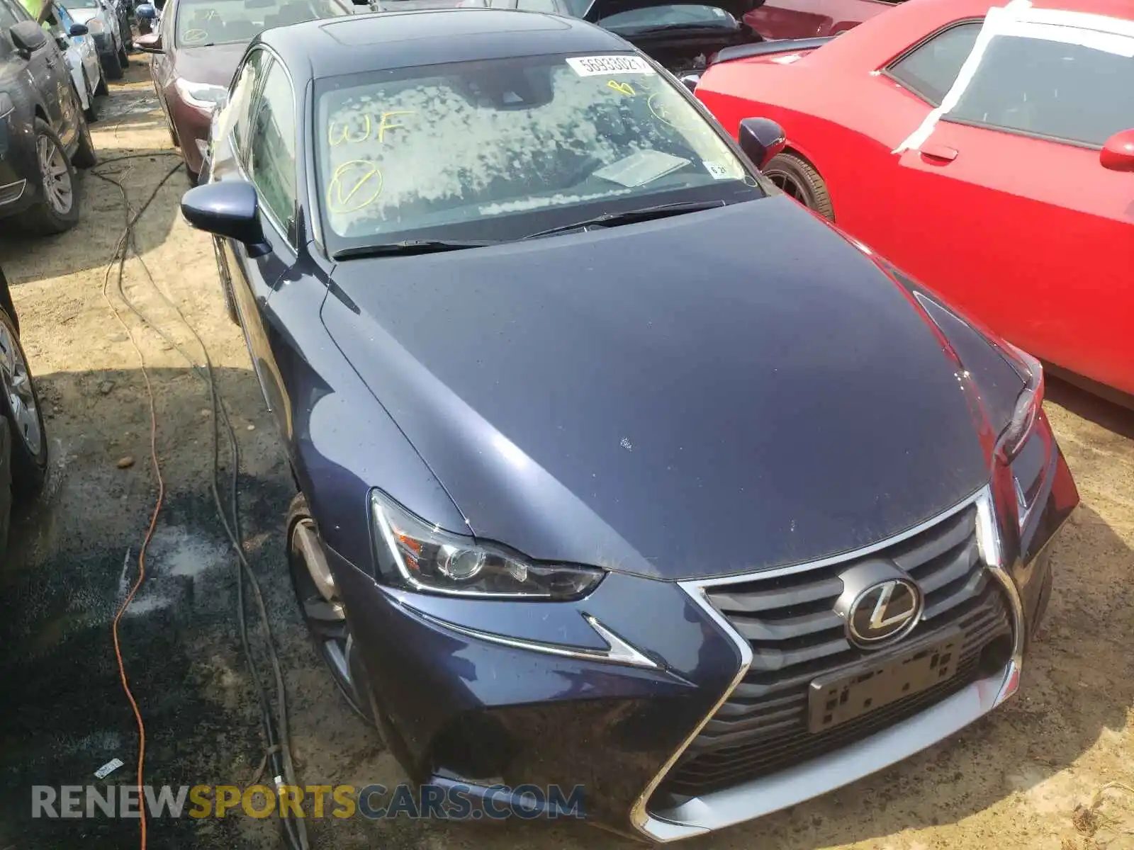 1 Photograph of a damaged car JTHC81D27K5037123 LEXUS IS 2019