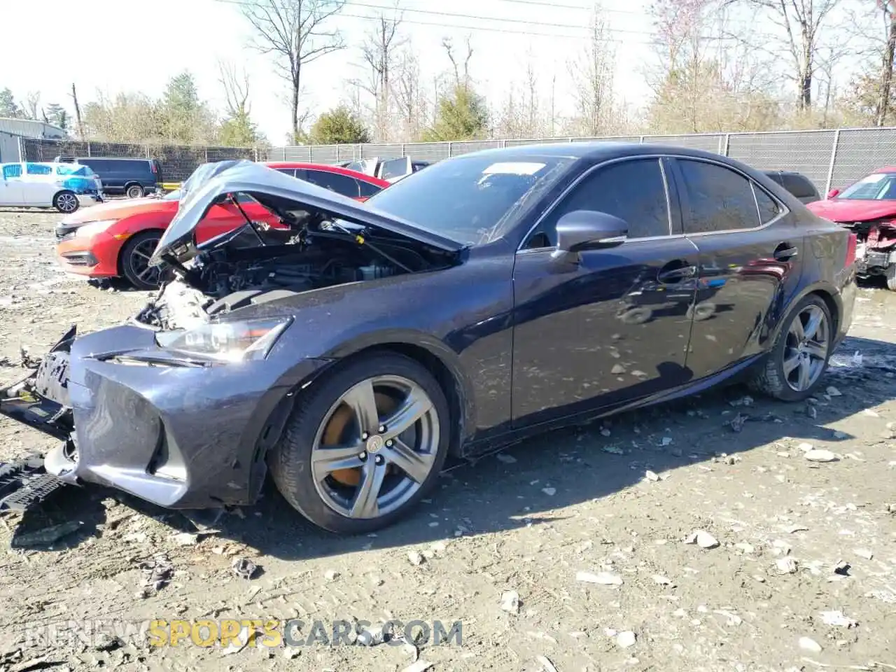 1 Photograph of a damaged car JTHC81D28K5039141 LEXUS IS 2019