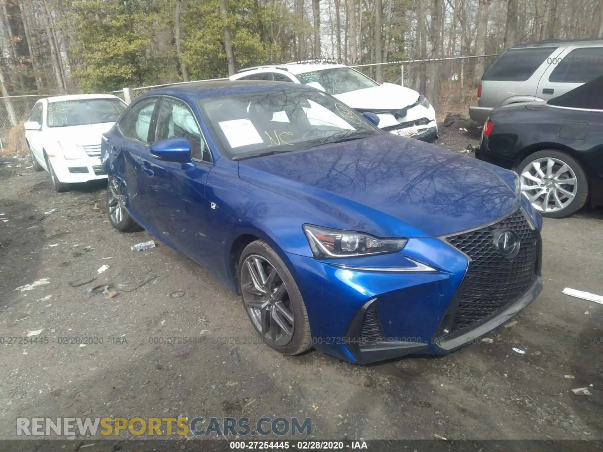 1 Photograph of a damaged car JTHC81D29K5036474 LEXUS IS 2019