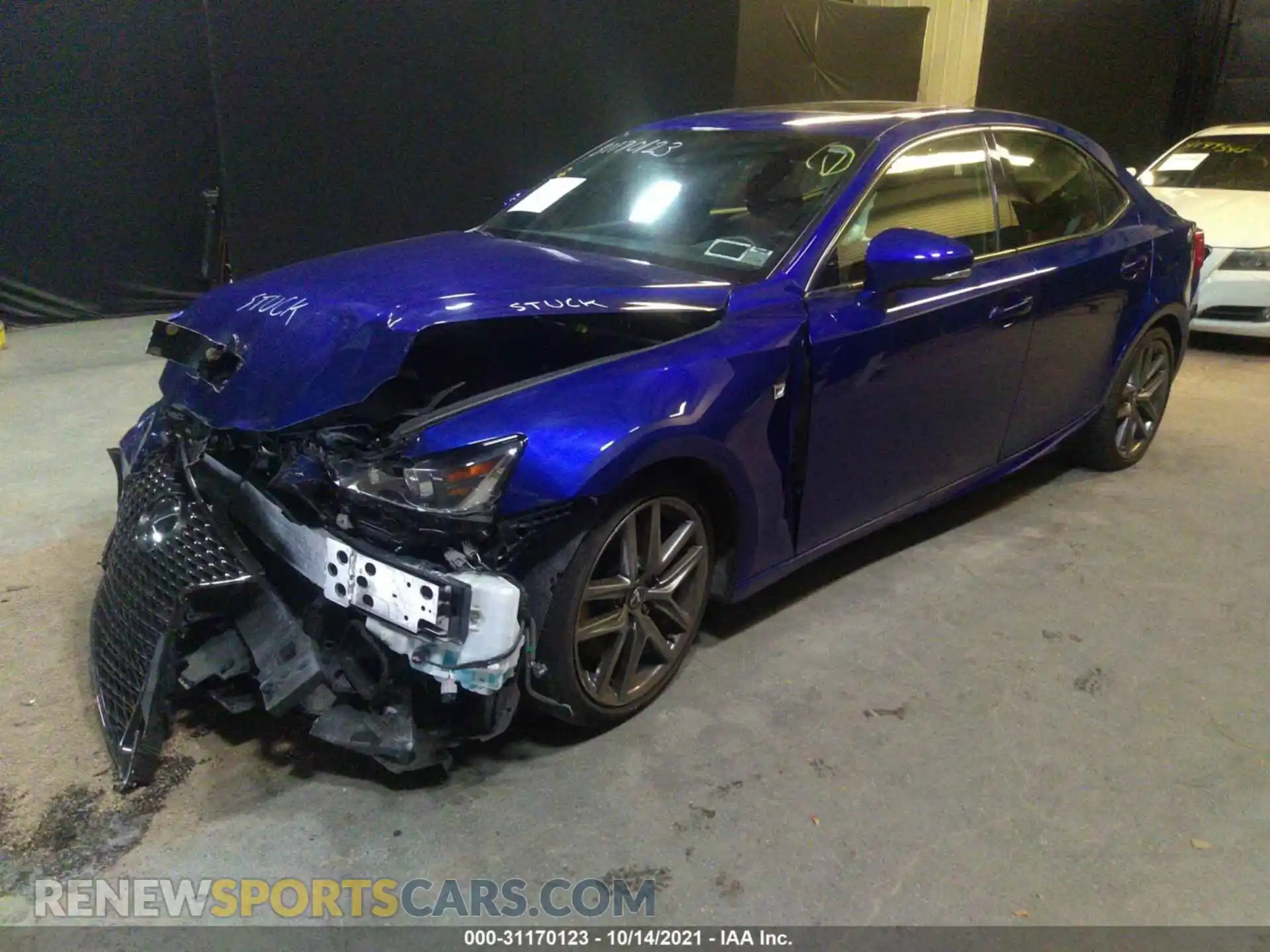 2 Photograph of a damaged car JTHC81D2XK5033938 LEXUS IS 2019