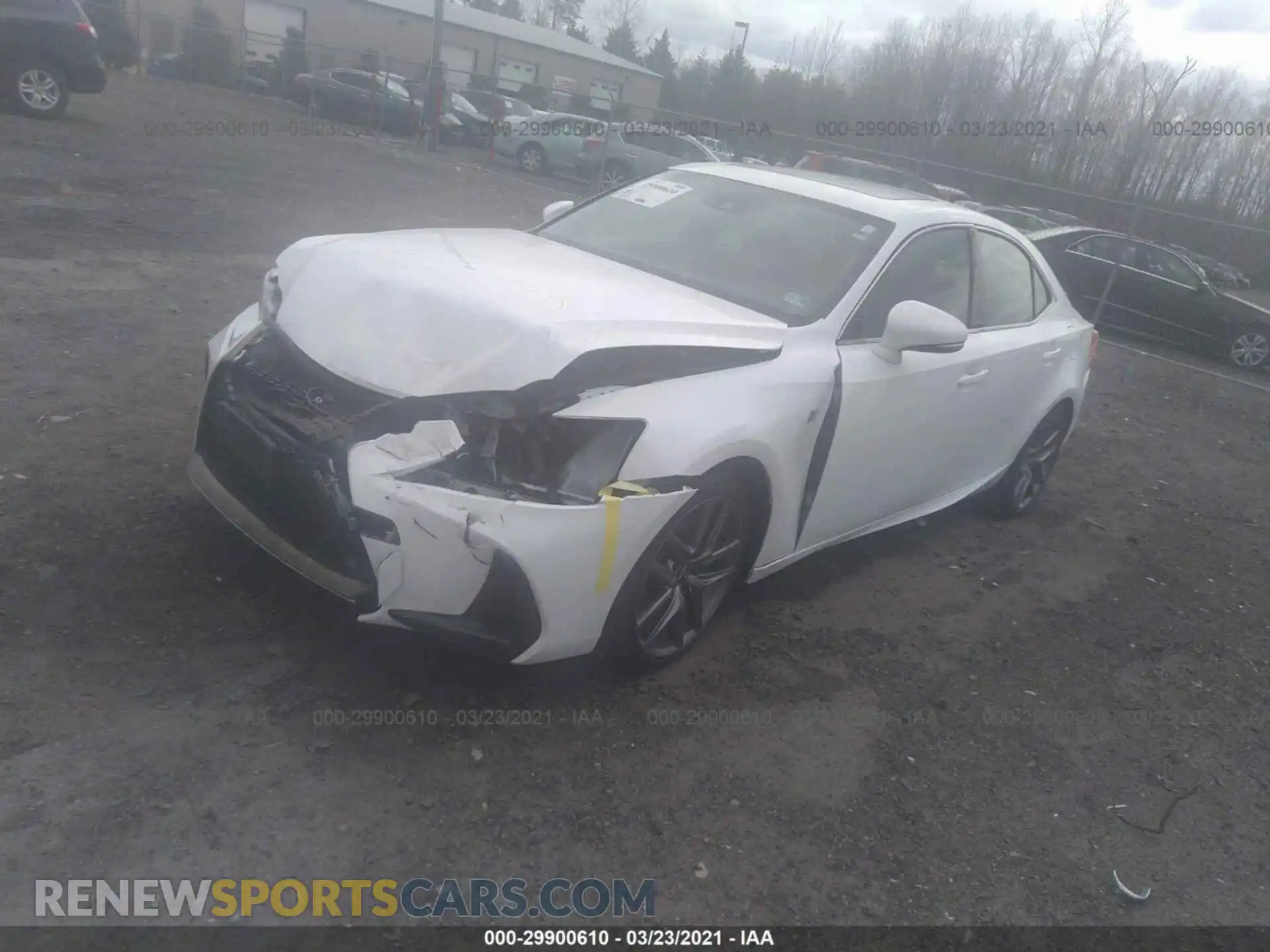 2 Photograph of a damaged car JTHC81D2XK5038508 LEXUS IS 2019