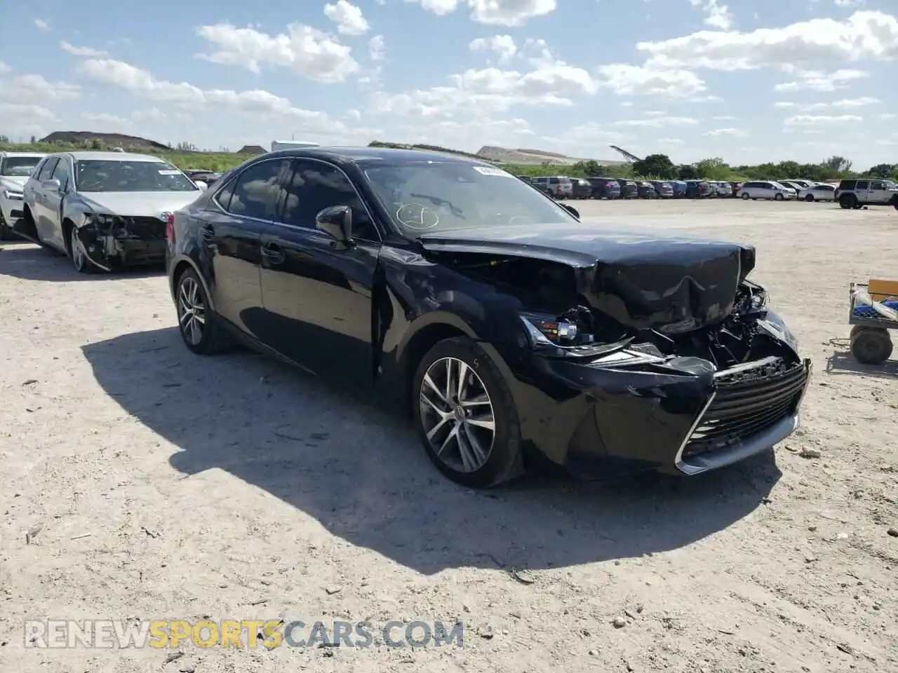 1 Photograph of a damaged car JTHAA1D21L5105865 LEXUS IS 2020