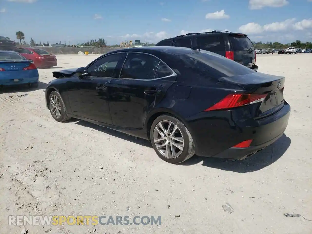 3 Photograph of a damaged car JTHAA1D21L5105865 LEXUS IS 2020