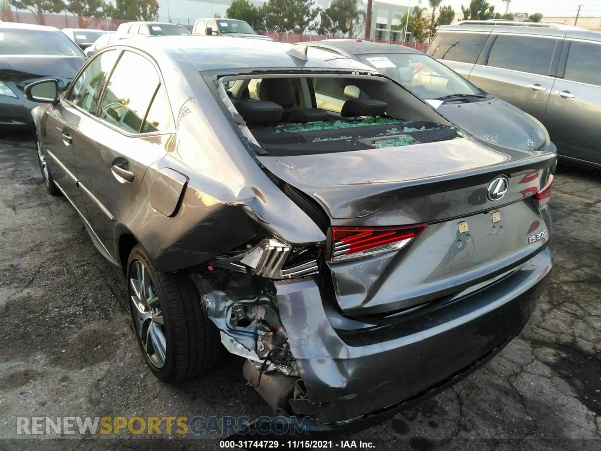 3 Photograph of a damaged car JTHAA1D22L5104112 LEXUS IS 2020