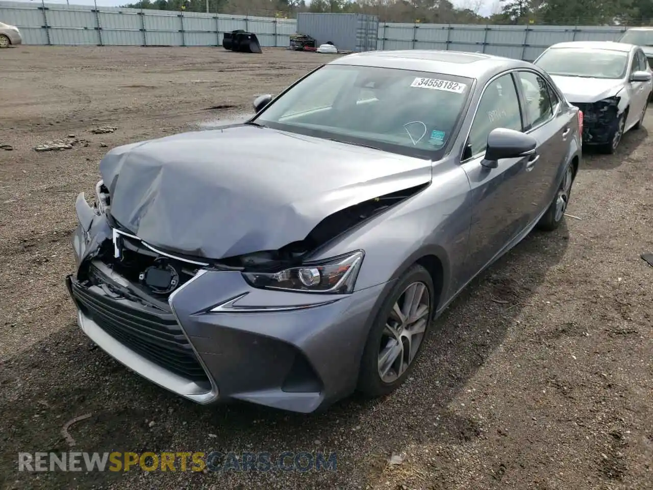 2 Photograph of a damaged car JTHAA1D23L5103437 LEXUS IS 2020