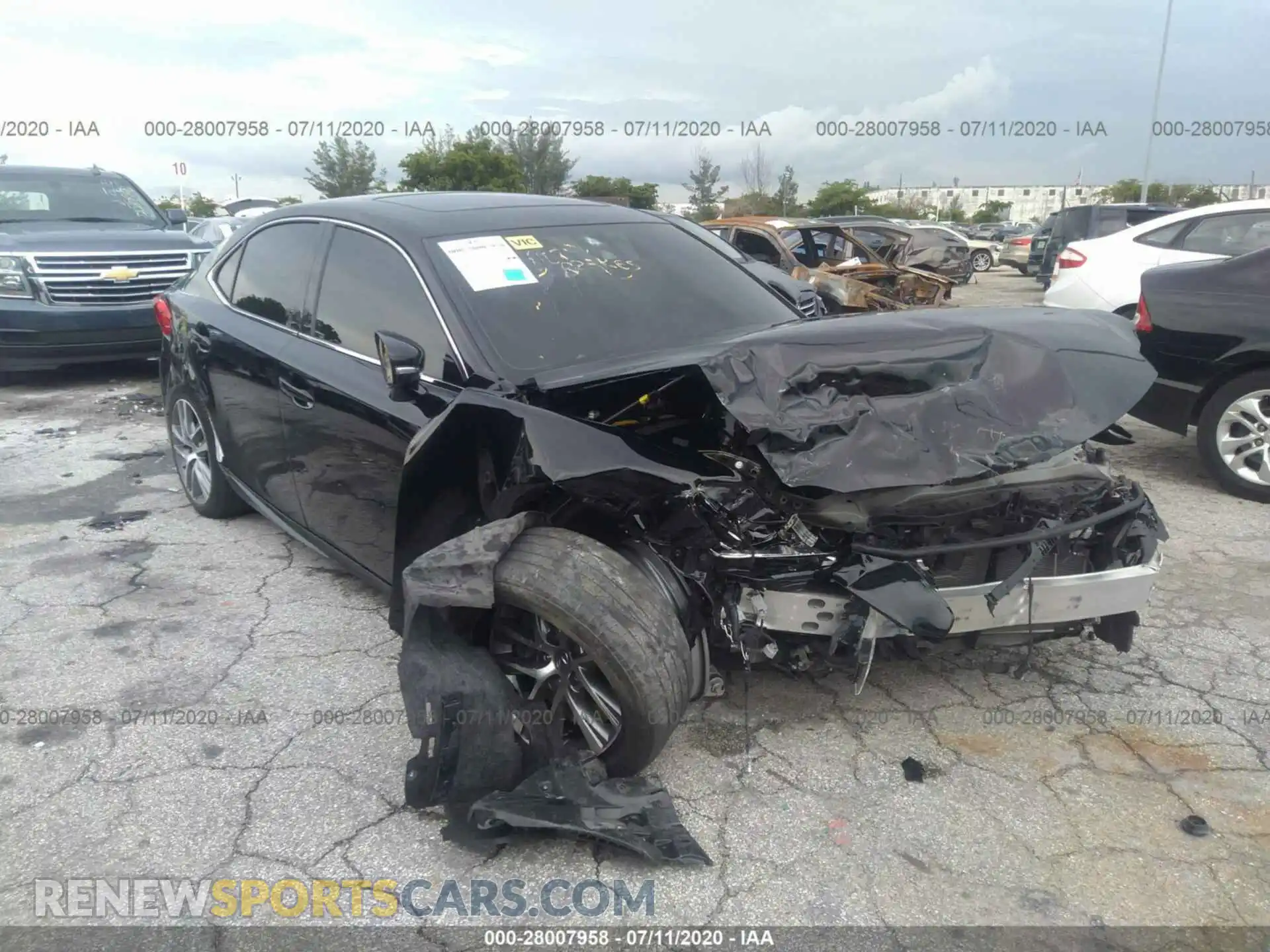 1 Photograph of a damaged car JTHAA1D25L5103035 LEXUS IS 2020