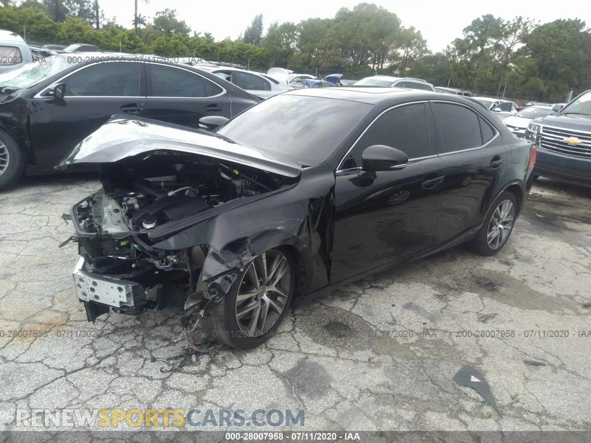 2 Photograph of a damaged car JTHAA1D25L5103035 LEXUS IS 2020