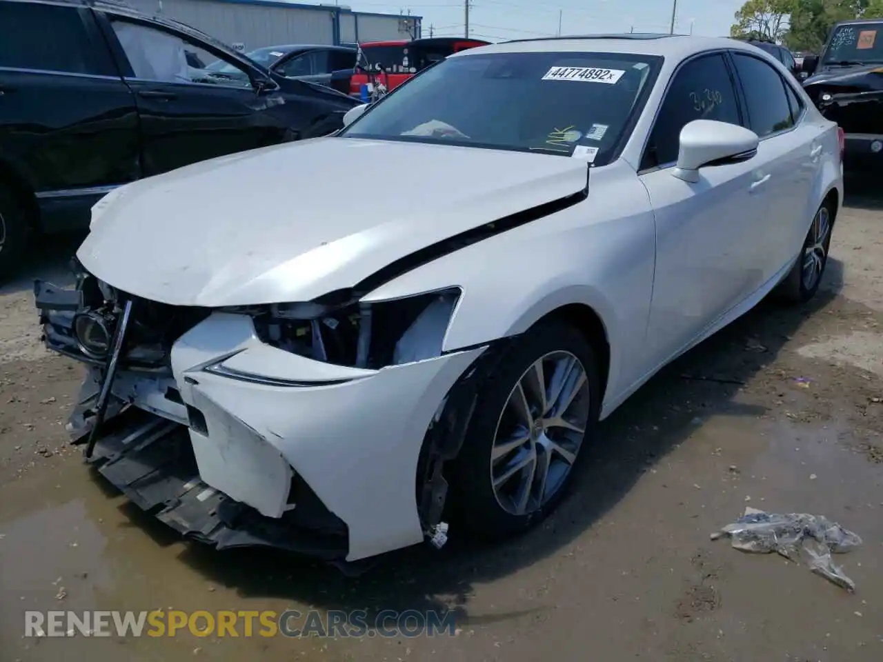2 Photograph of a damaged car JTHAA1D26L5101861 LEXUS IS 2020
