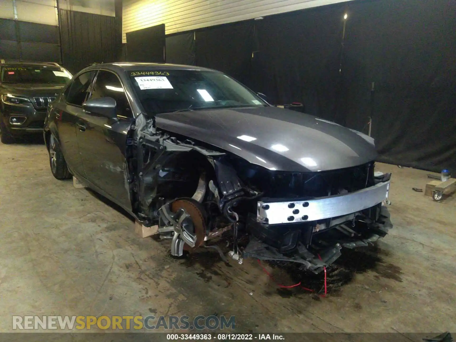 1 Photograph of a damaged car JTHD81F21L5040540 LEXUS IS 2020
