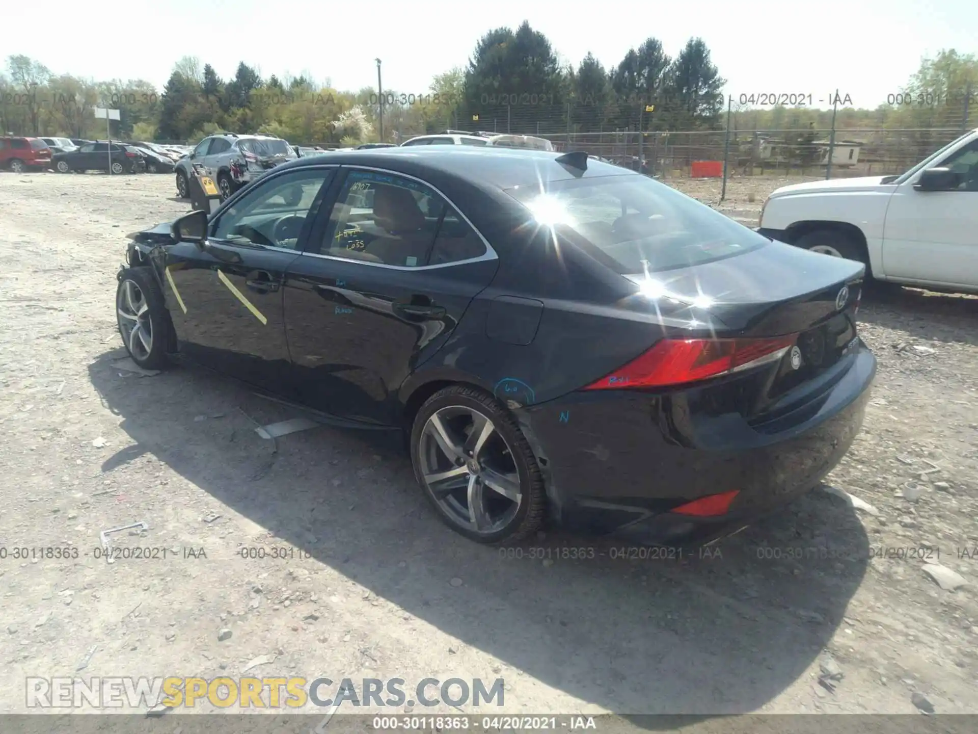 3 Photograph of a damaged car JTHD81F2XL5042870 LEXUS IS 2020