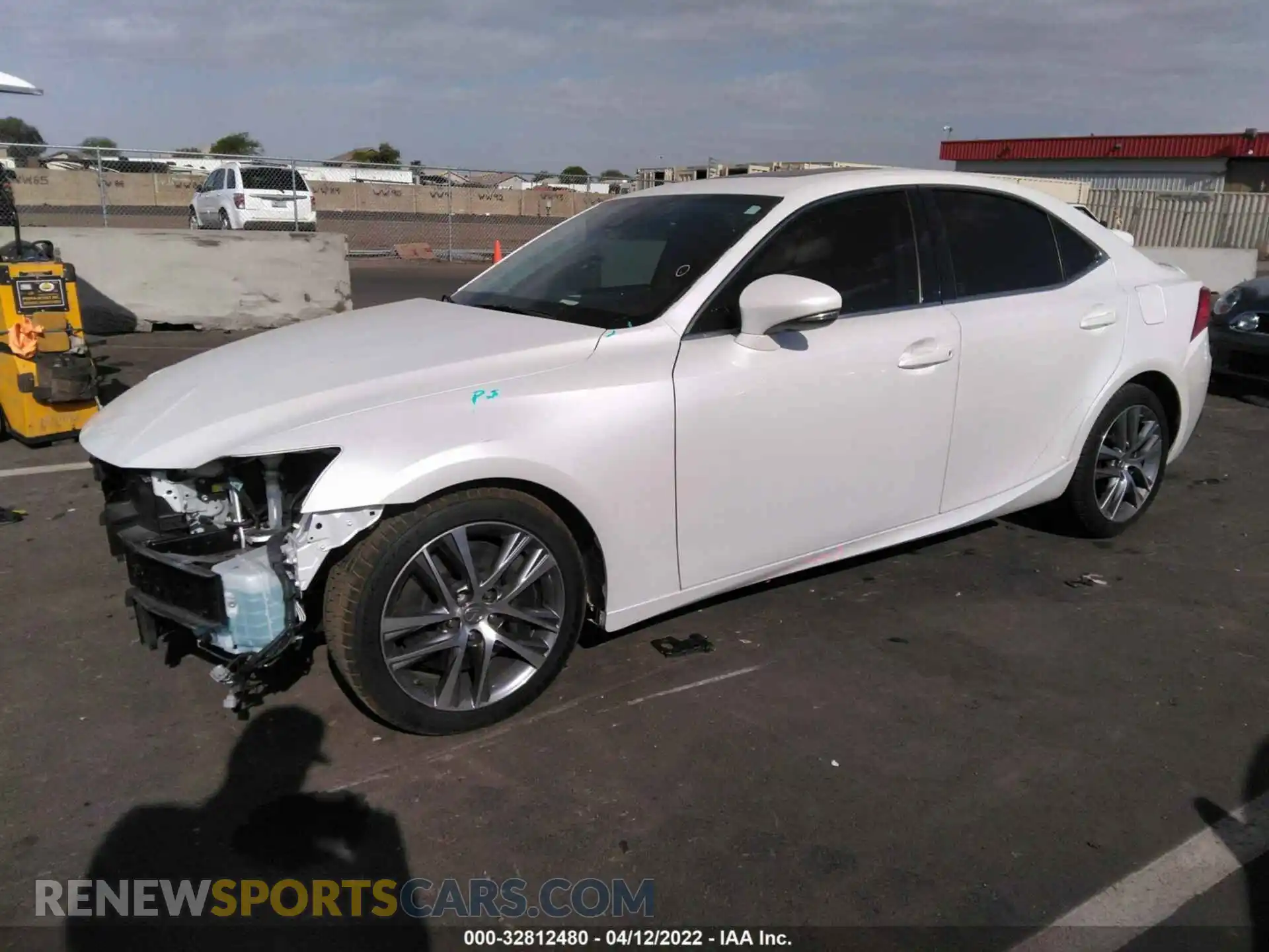 2 Photograph of a damaged car JTHDA1D22L5106732 LEXUS IS 2020